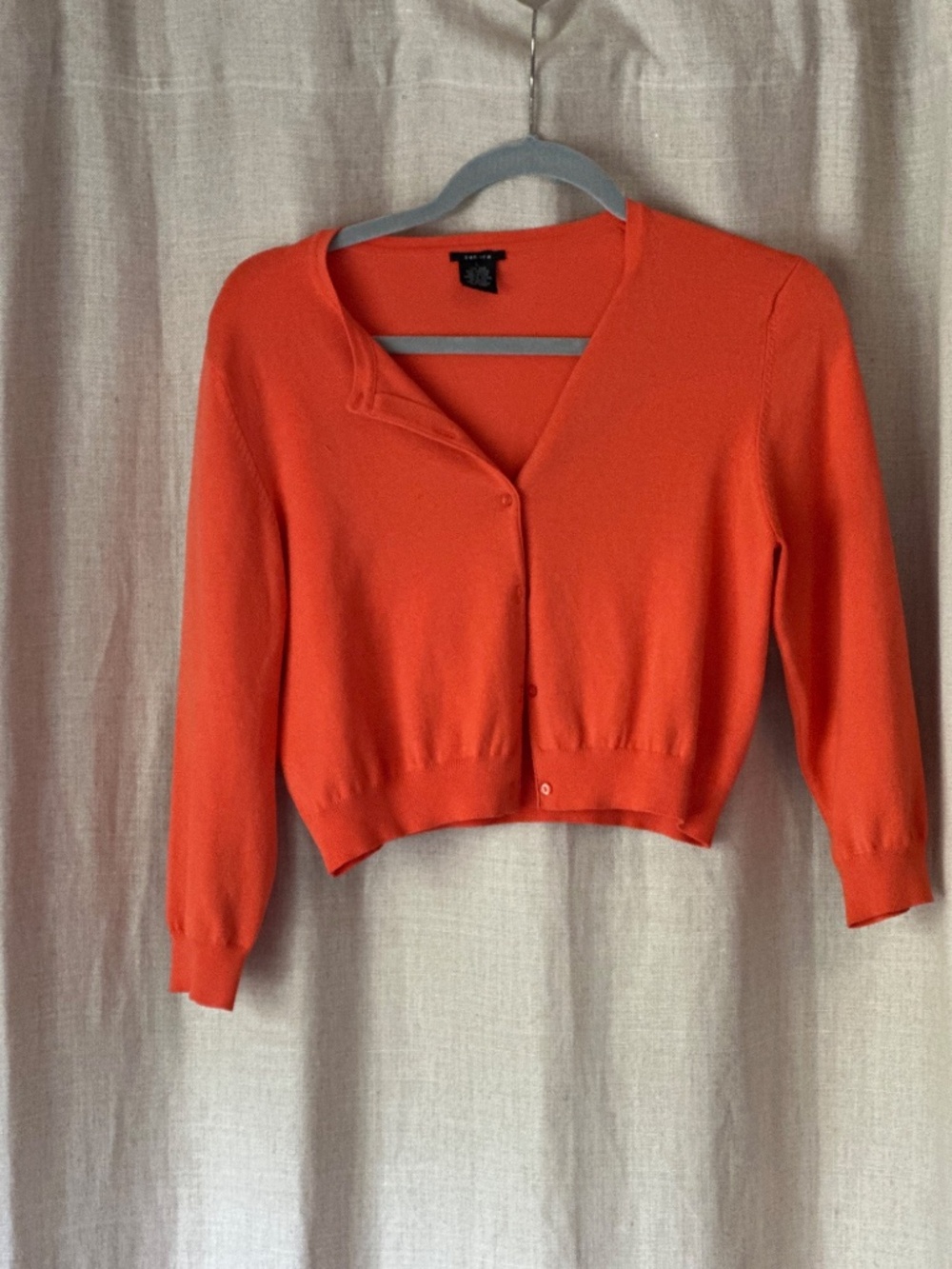 Adorable Cropped Orange Cardigan